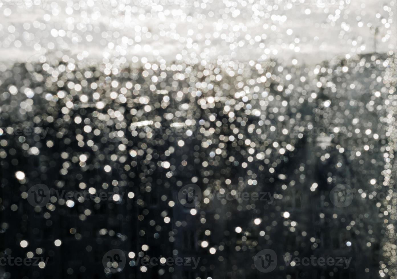 Raindrops on the window. photo