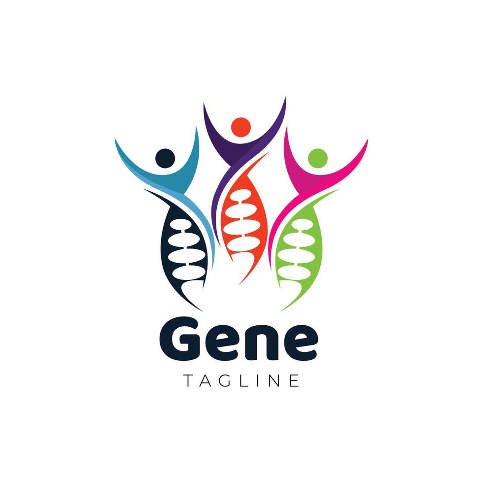 Human Genetic Generation DNA Logo Sign Symbol Icon vector