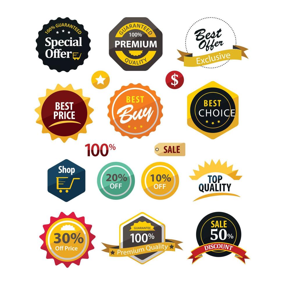 Premium Discount Sticker Logo Sign Symbol Icon Badge vector