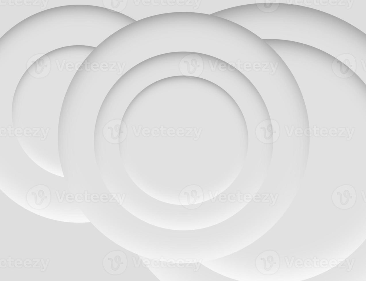 white circle simple and clean abstract background. 3d render photo