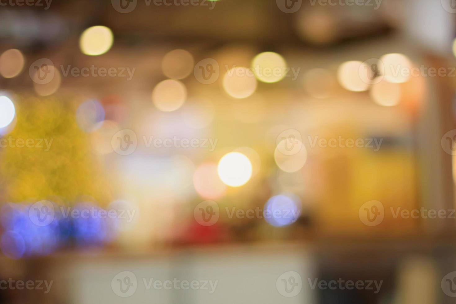 store blur background with bokeh photo