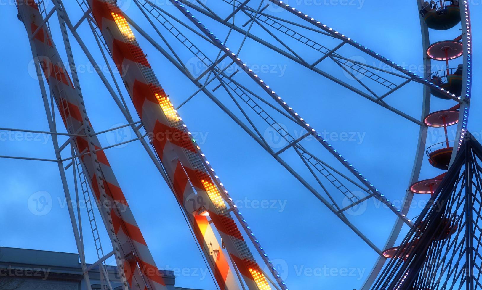 Big white ferris wheel found at the Kiels Week in Germany photo