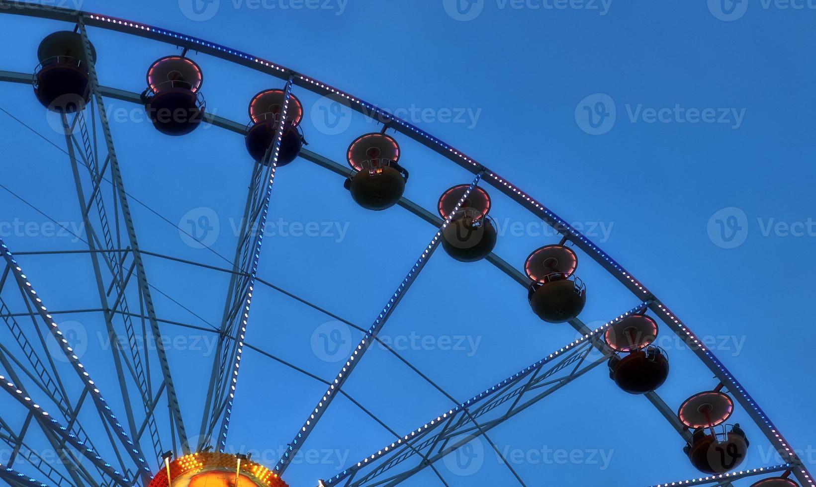 Big white ferris wheel found at the Kiels Week in Germany photo