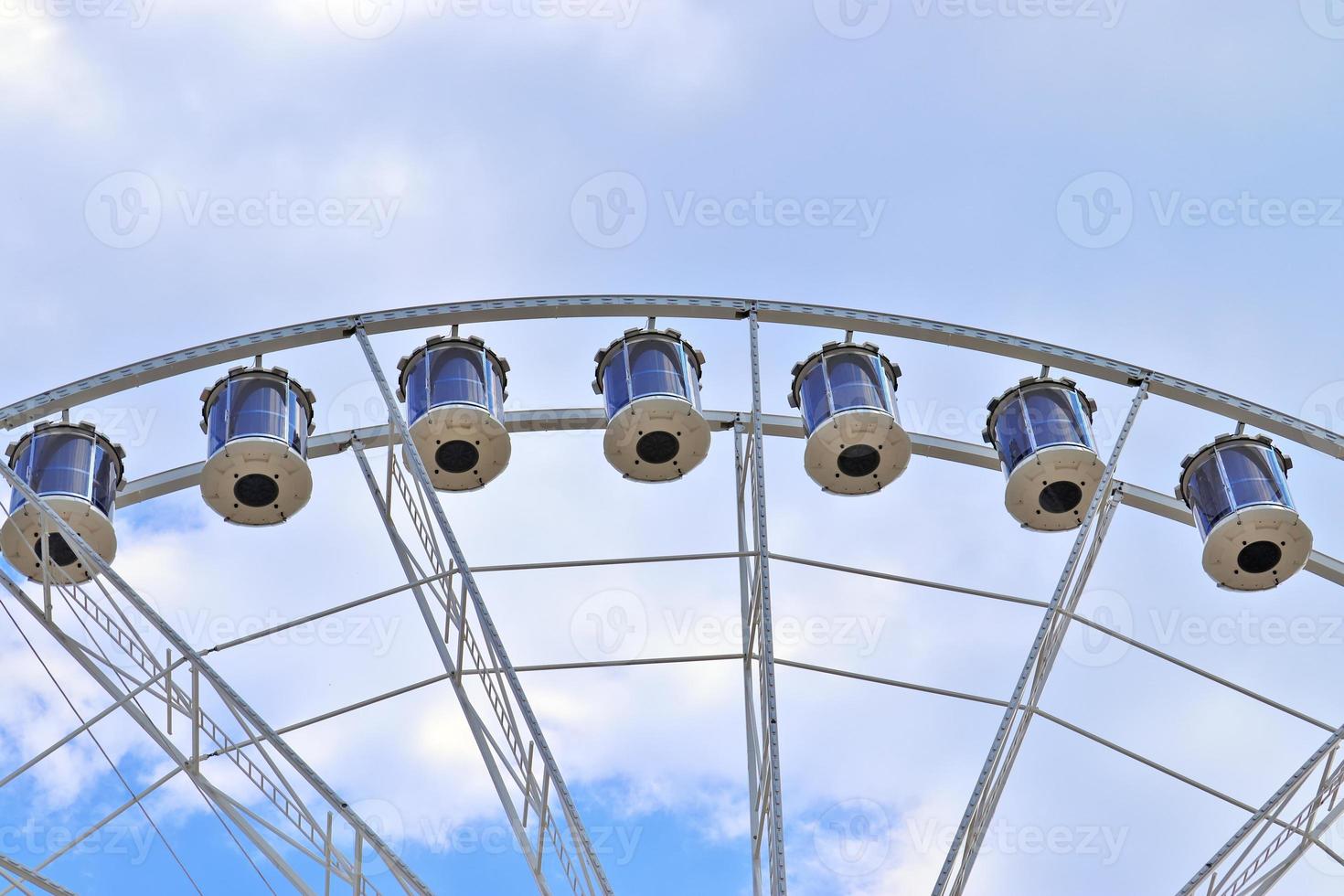 Big white ferris wheel found at the Kiels Week in Germany photo