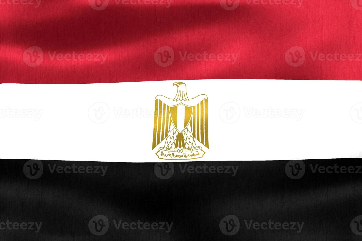 Egypt flag - realistic waving fabric flag photo
