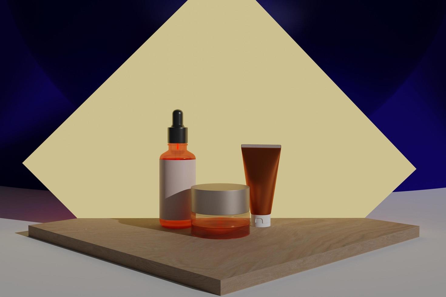 Mockup cosmetic set with esthetics background 12568650 Stock Photo at