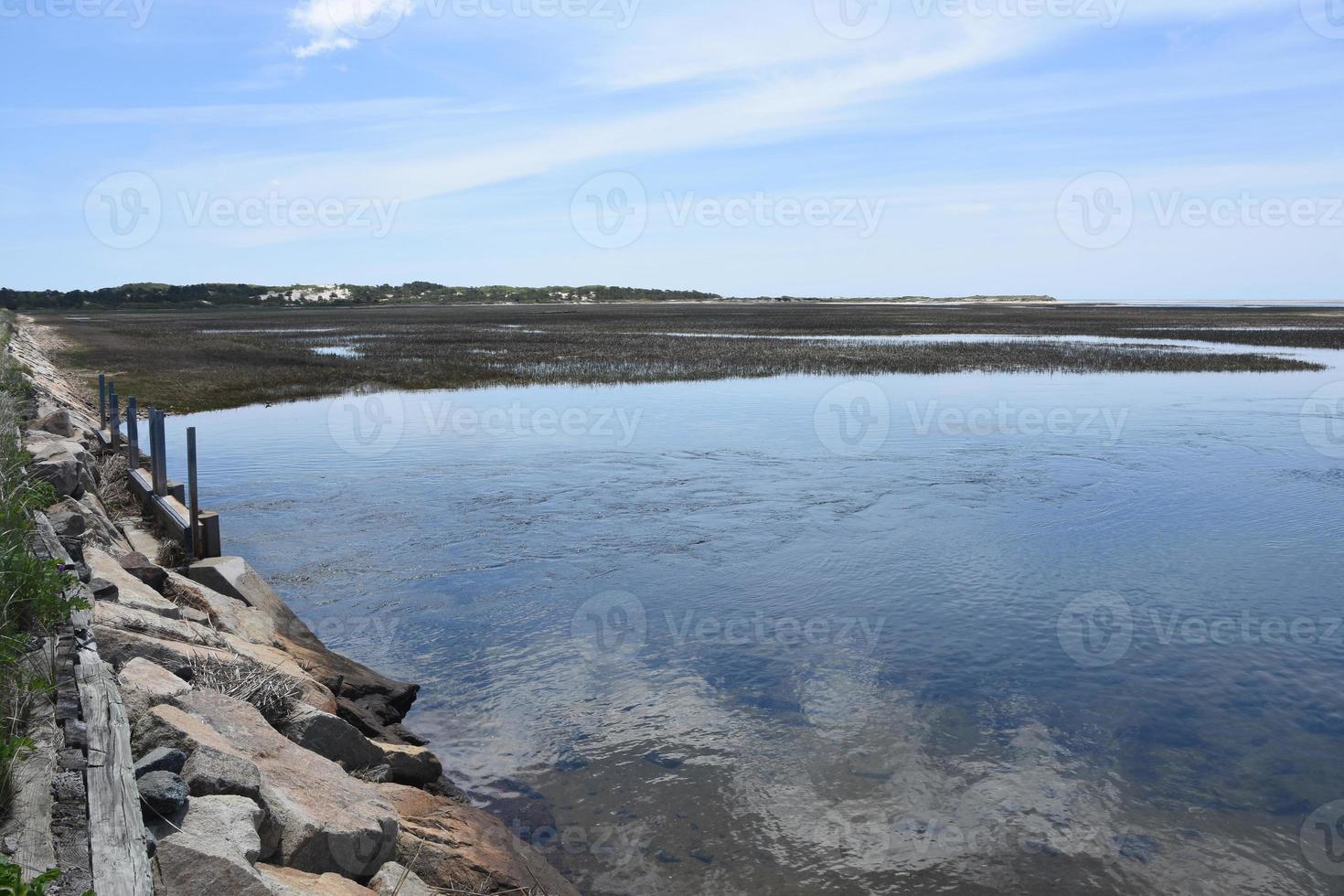 Flowing Water Way Along the Coast of Cape Cod photo