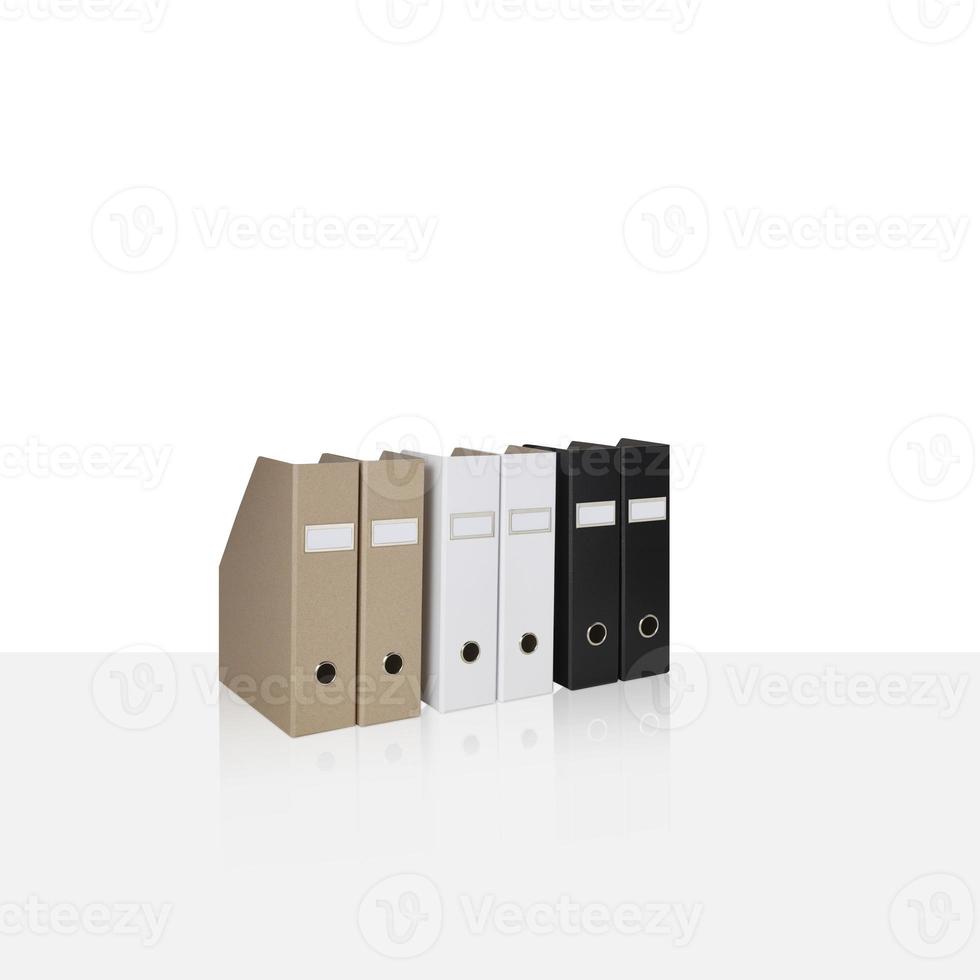 File box, empty document isolated on white background with clipping path photo