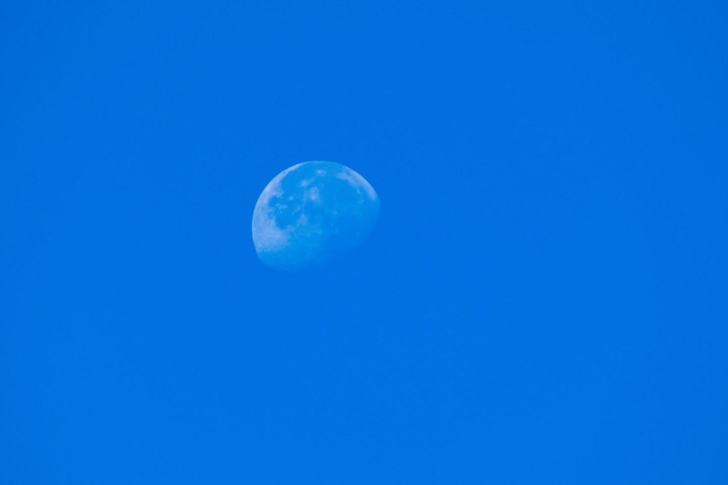 Moon at the beginning of the waning quarter photo