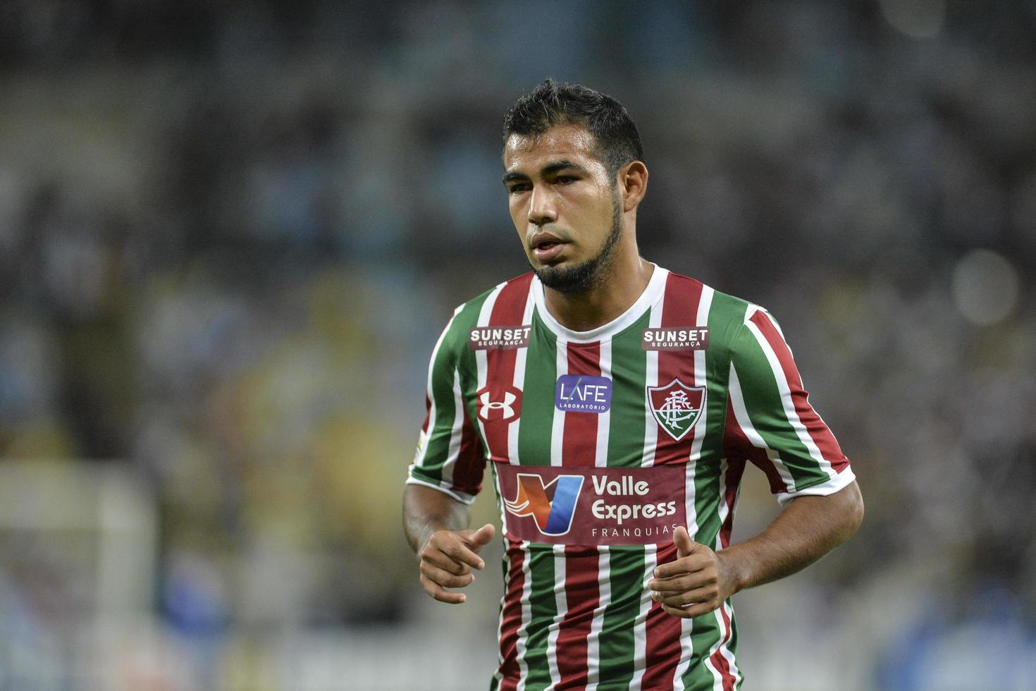 rio, brasil - 30 de marzo de 2018 - jugador sornoza en el partido entre fluminense y vasco por el campeonato carioca semifinal en el estadio maracana foto