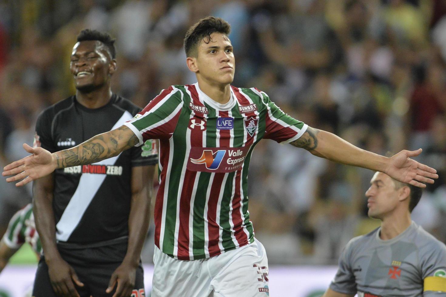 Rio, Brazil - march 30, 2018 -  Pedro player in match between Fluminense and Vasco by the semifinal Carioca Championship in Maracana Stadium photo