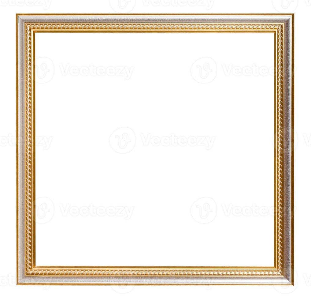 square golden carved wooden picture frame photo