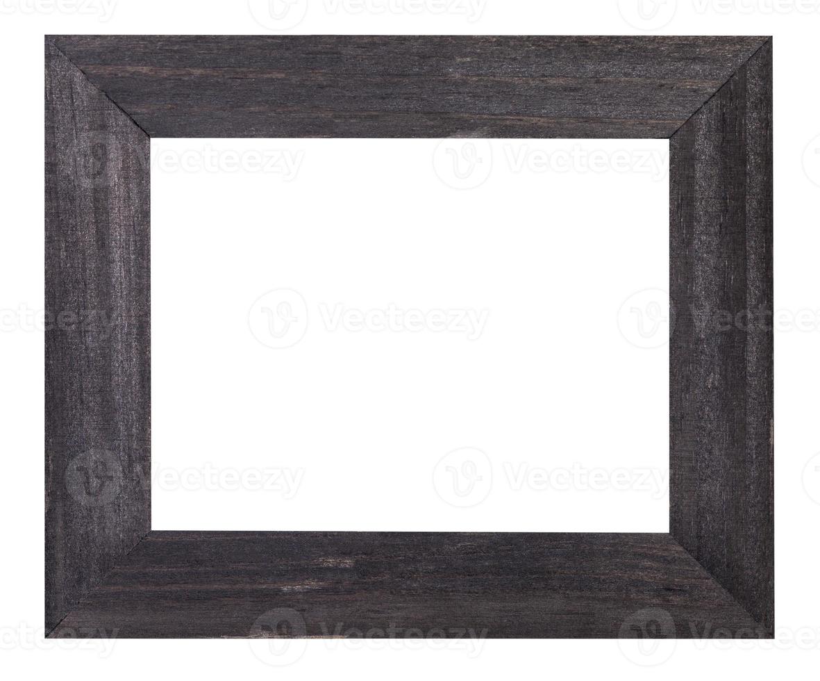 black painted flat wooden picture frame photo