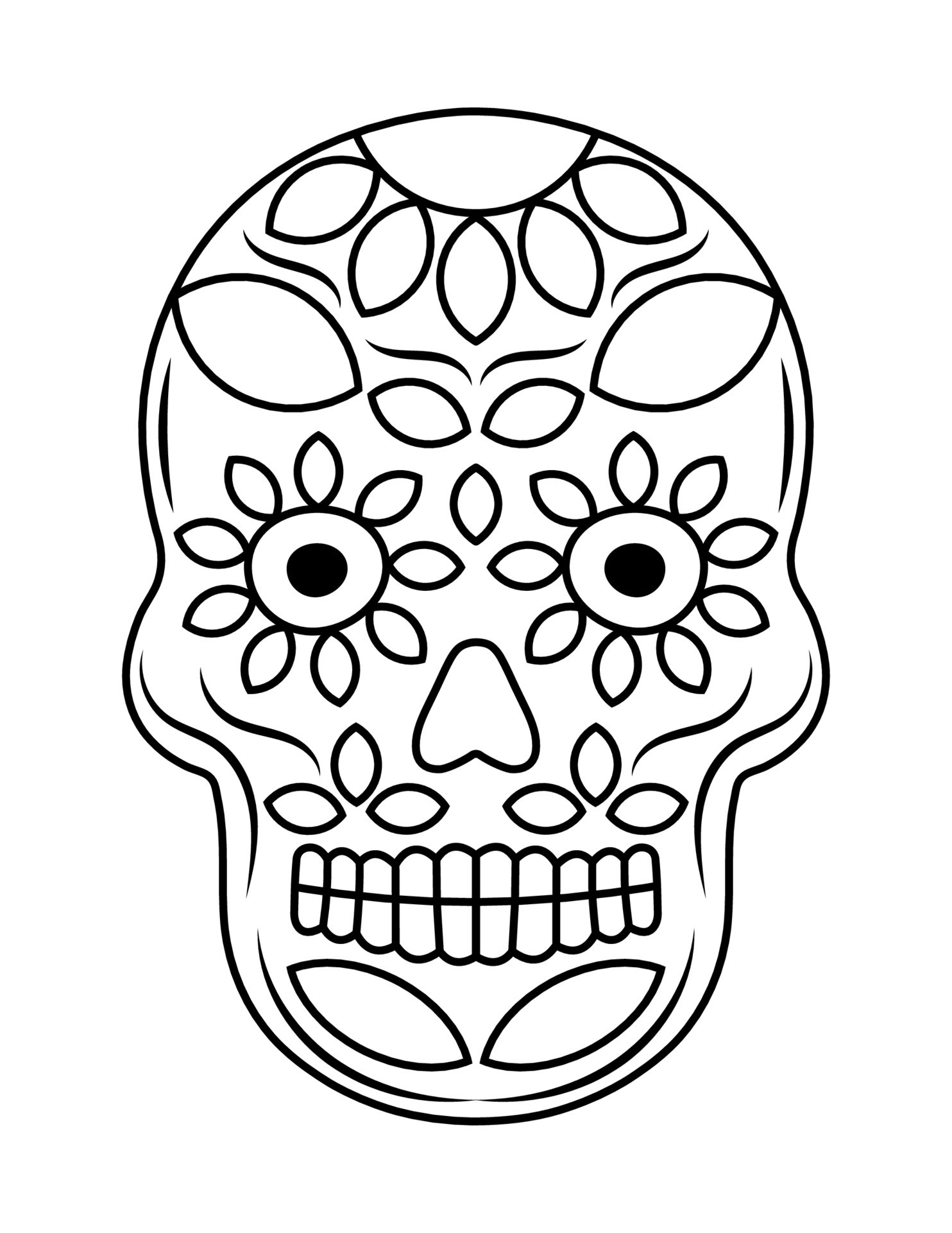 Calavera Dibujo Libro Para Colorear Calavera Dia De L vrogue.co
