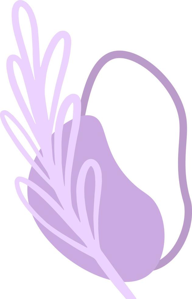 Abstract plant minimalist art vector