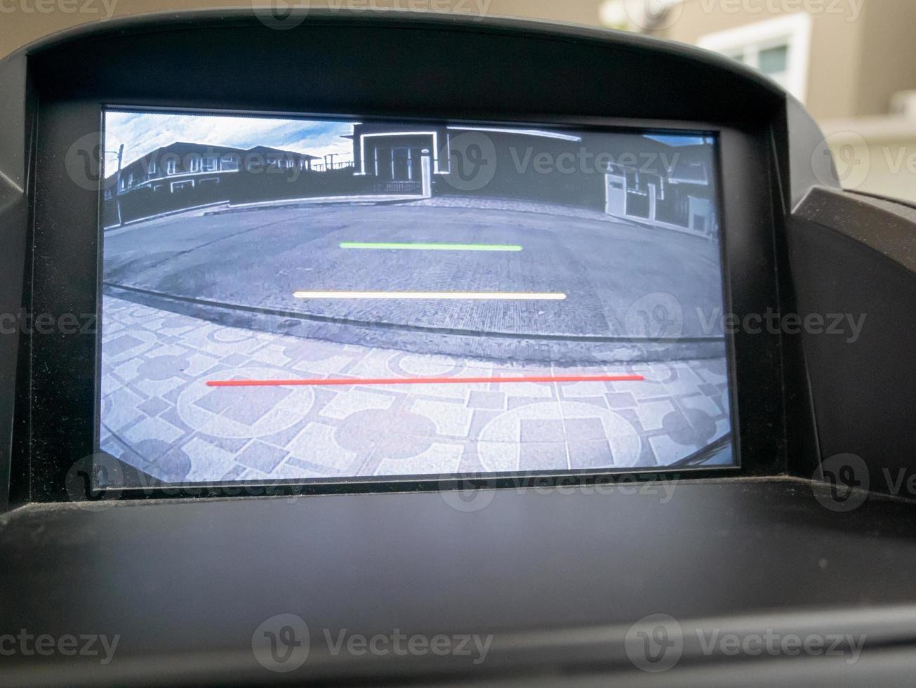 Car rear view video camera screen monitor display photo