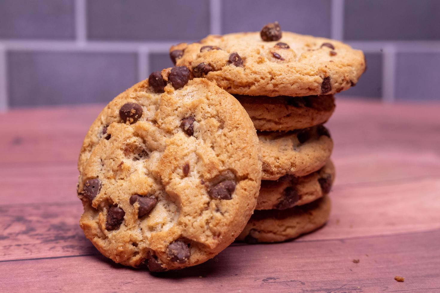 galletas con chispas de chocolate foto