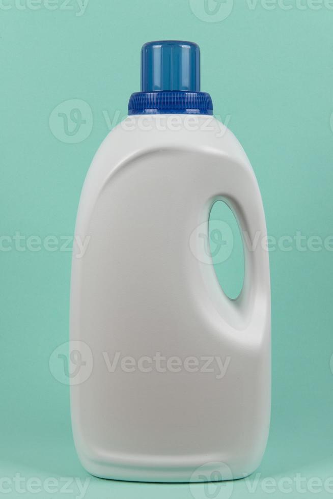 White packaging of washing liquid soap photo