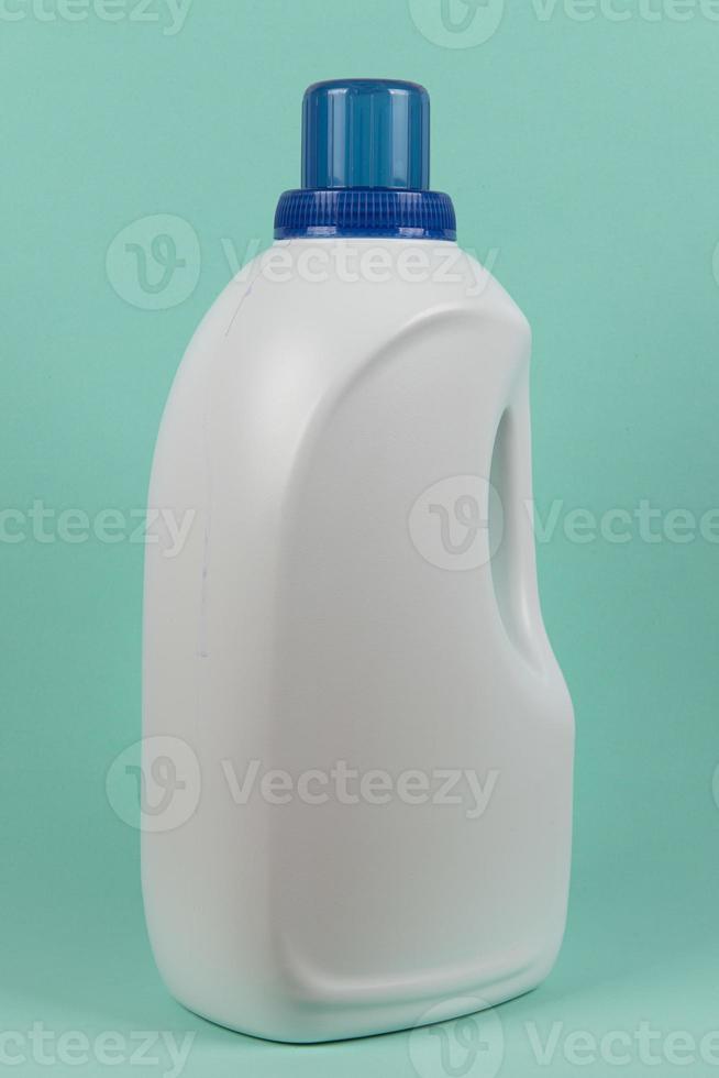 White packaging of washing liquid soap photo