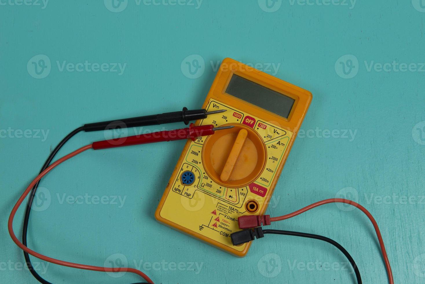 Multitester is an electric measuring instrument. 12573582 Stock Photo