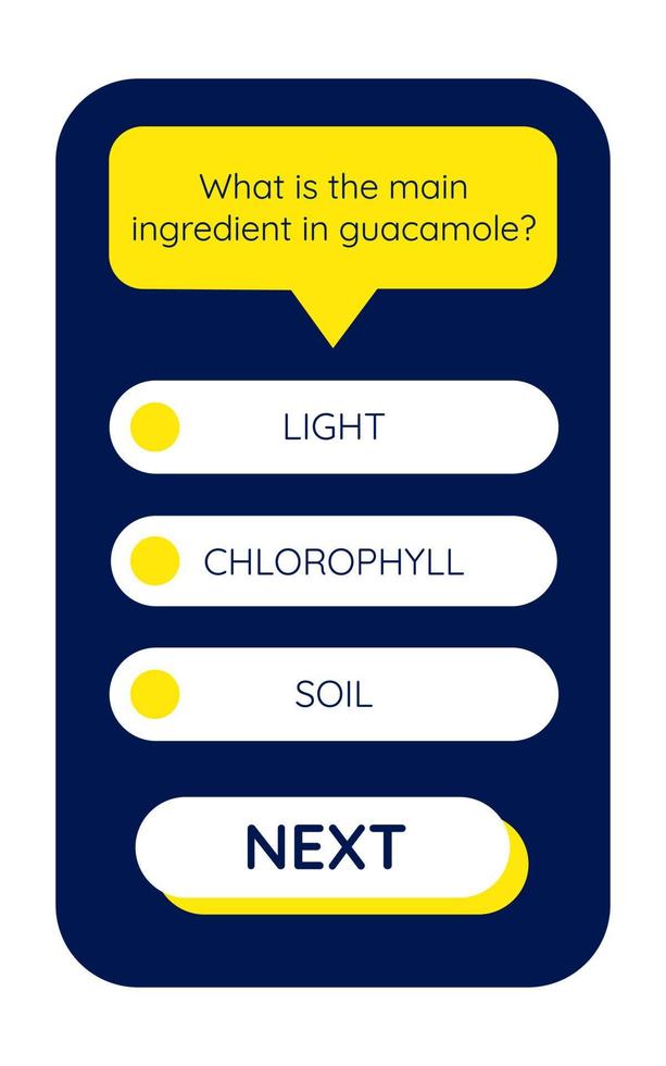 Quiz game test menu template. Quiz game. Vector template.Quiz test lottery millionaire. Old pc style