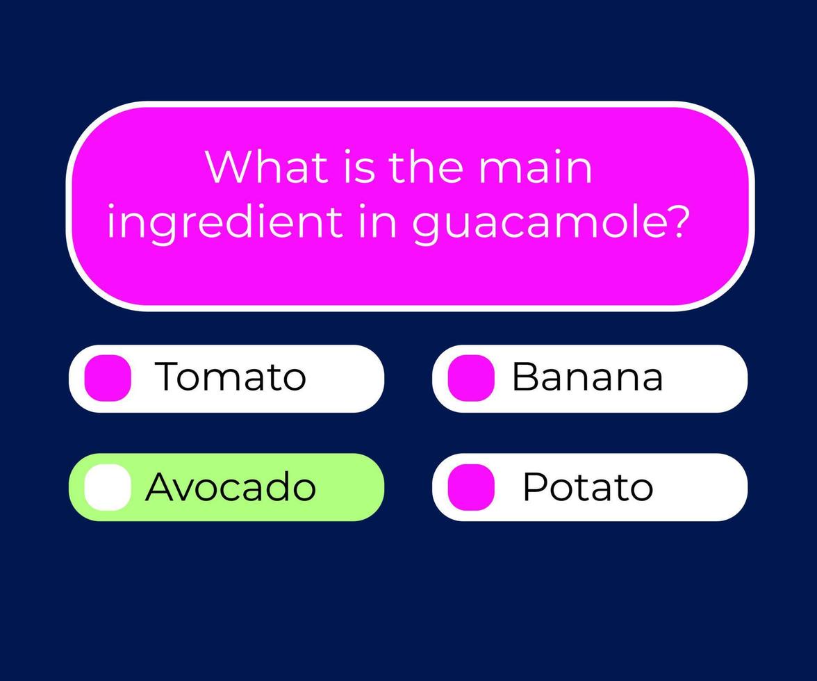 Quiz game test menu template. Quiz game. Vector template.Quiz test lottery millionaire. Old pc style