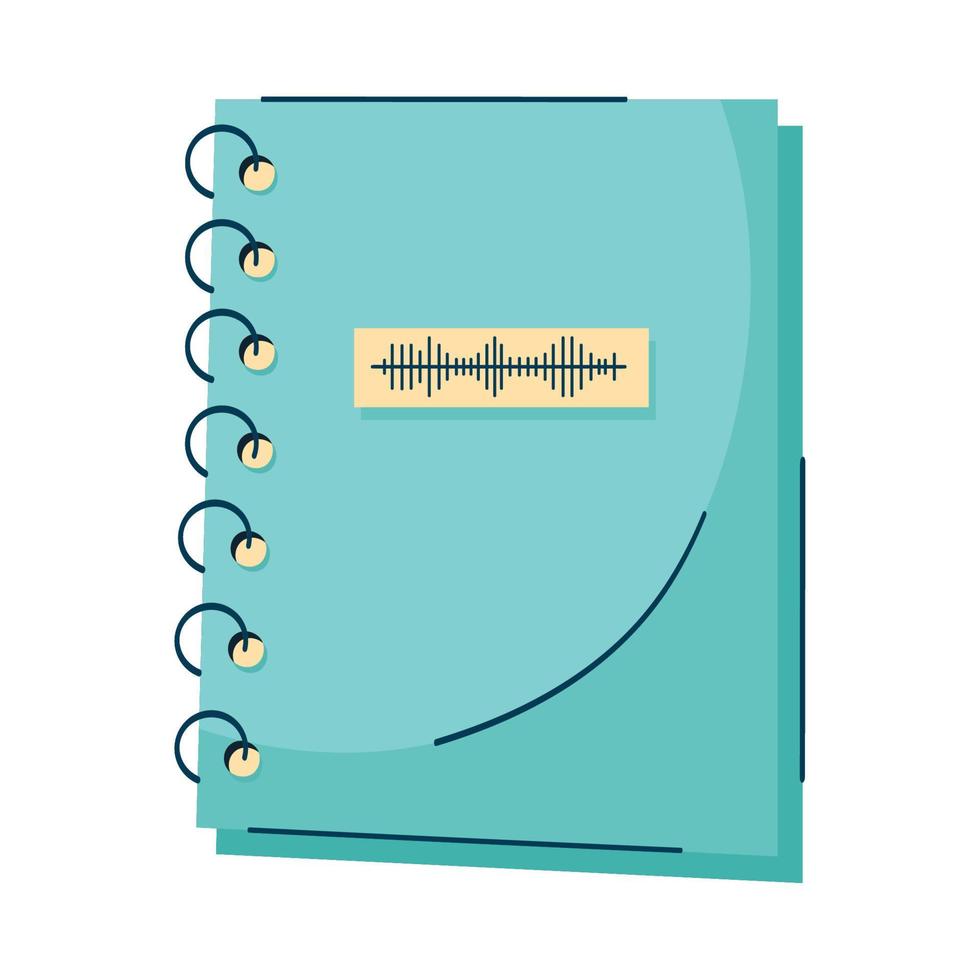 audio text book library vector