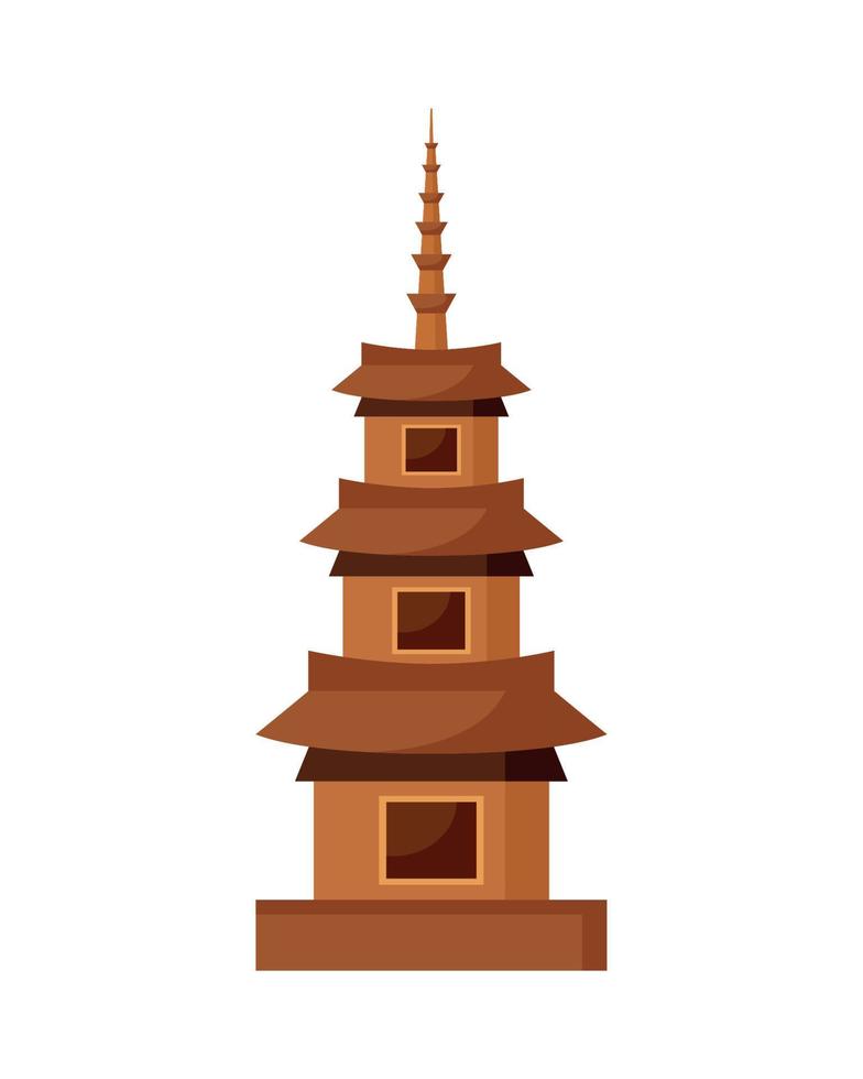 pagoda coreana buyeo vector