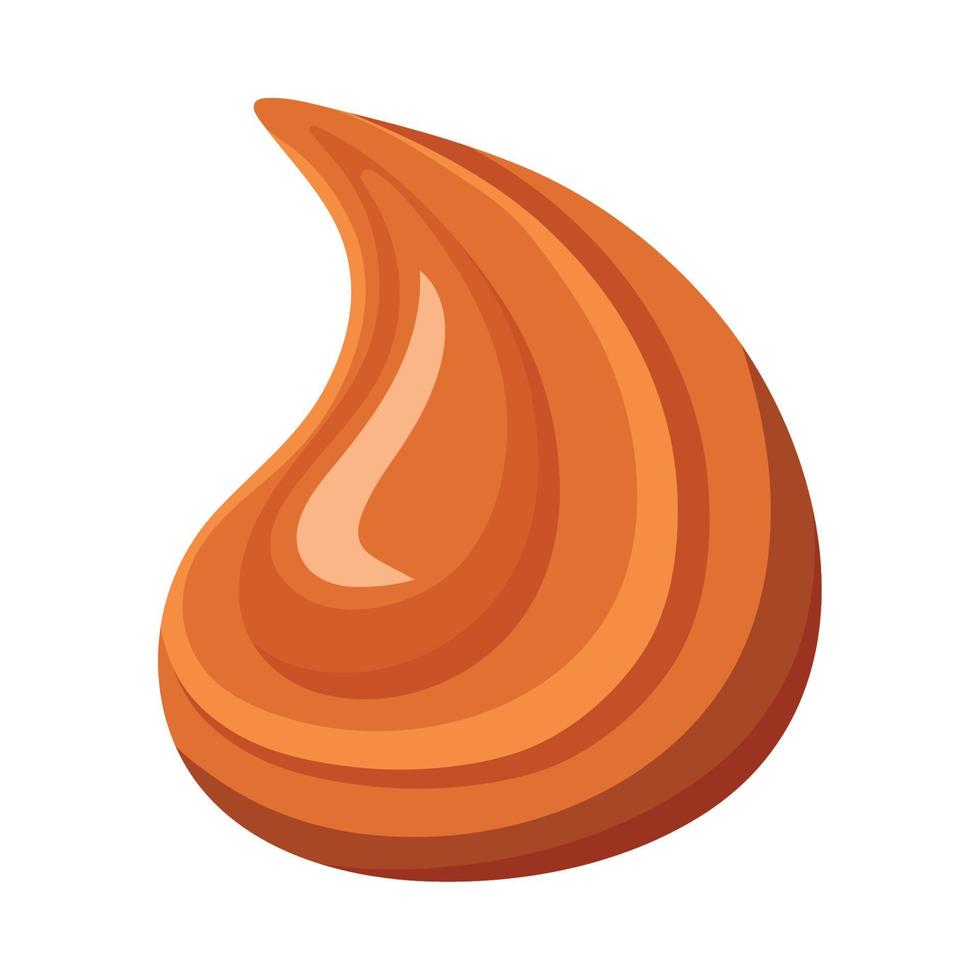sweet caramel drop vector