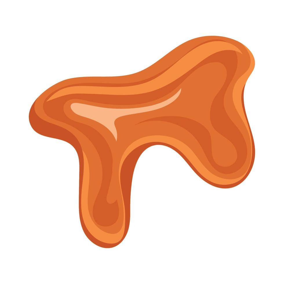 sweet liquid caramel vector