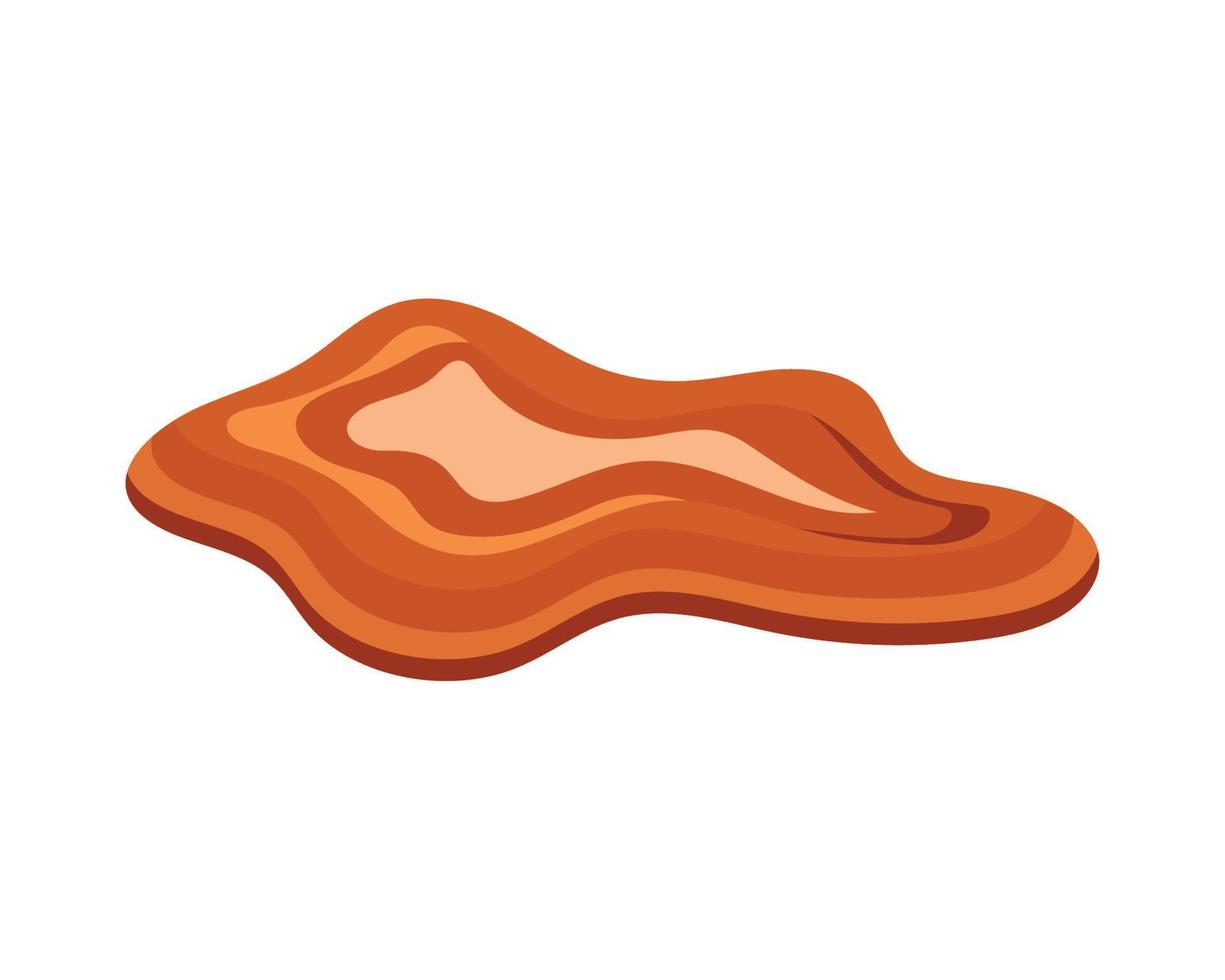 delicious sweet caramel vector