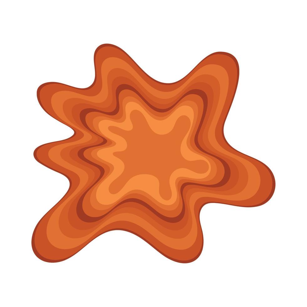 sweet caramel splash vector