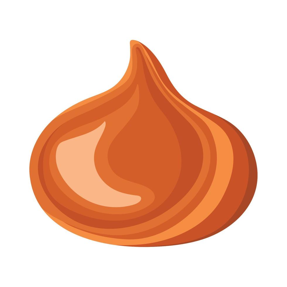 sweet caramel tear vector