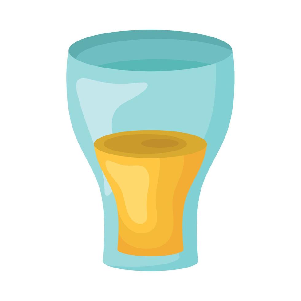 mexican tequila cup vector