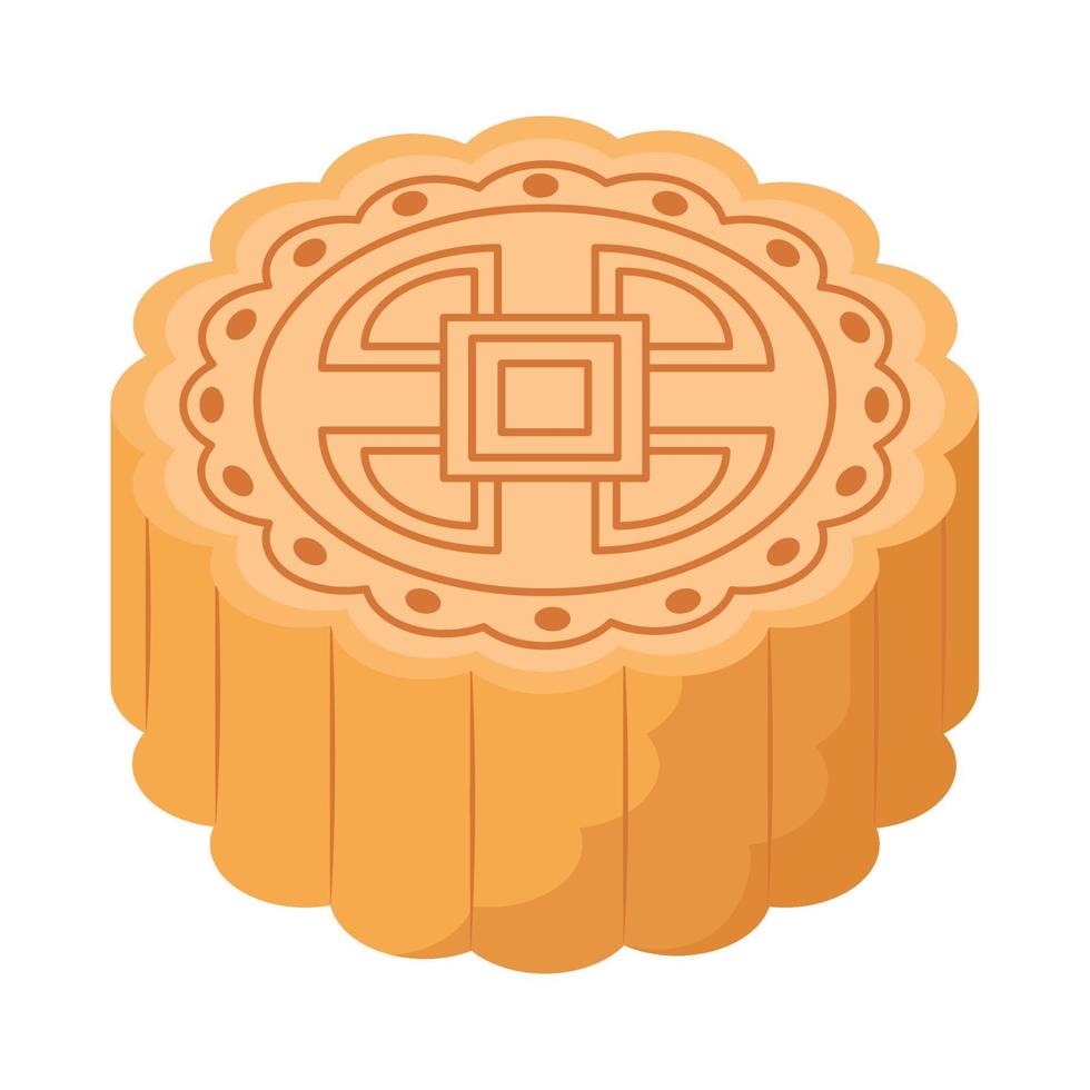 mooncake mid autumn celebration vector