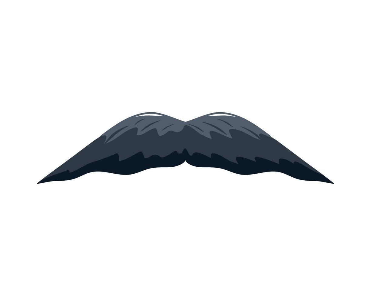 mustache male accessory vector