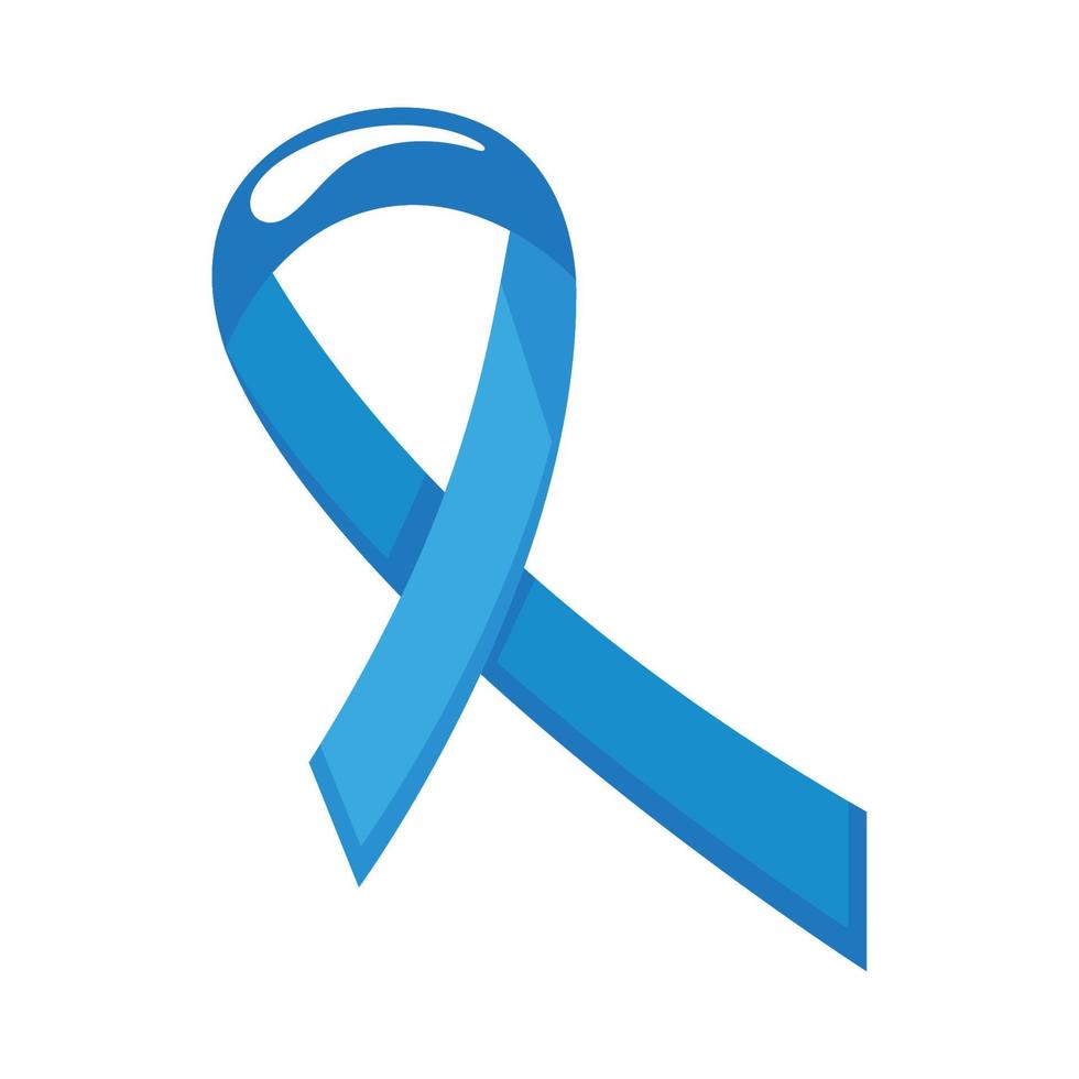 blue ribbon campaign vector