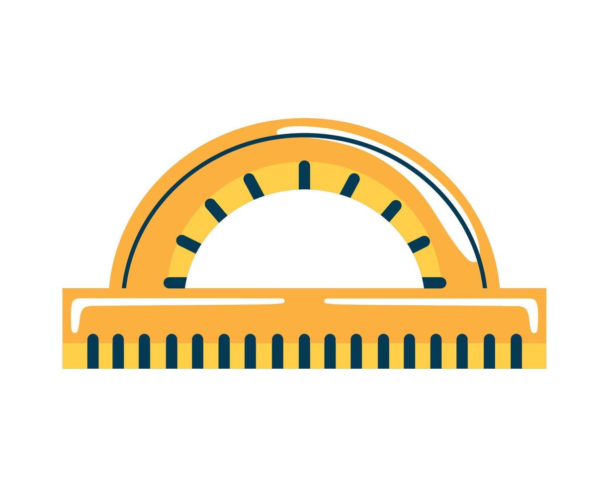 protractor school supply vector