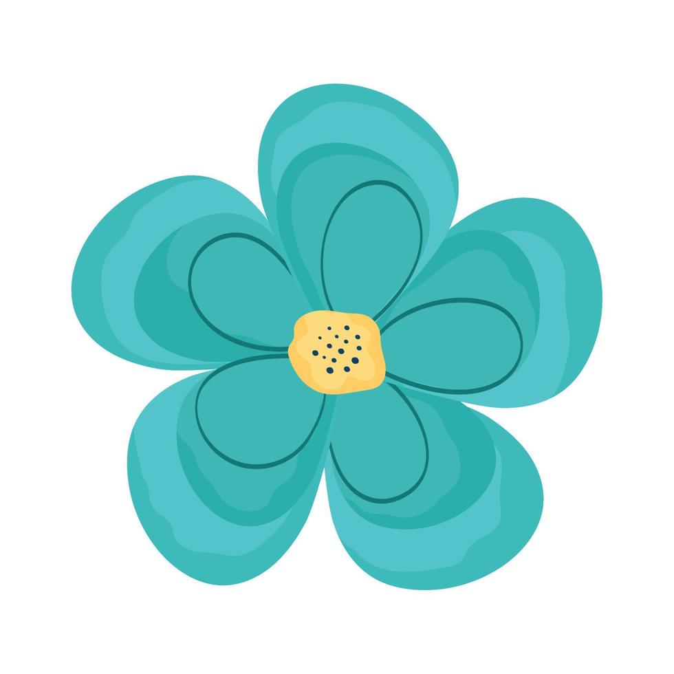 green flower garden vector