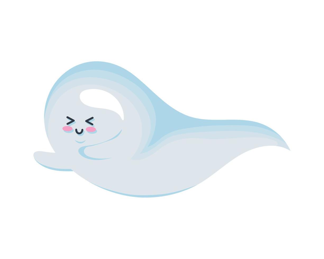 cute ghost halloween vector