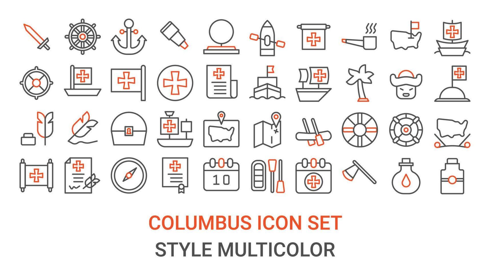 illustration vector and logo columbus icon perfect. Icon sign from modern collection for mobile concept and web apps design. Nice design perfect.