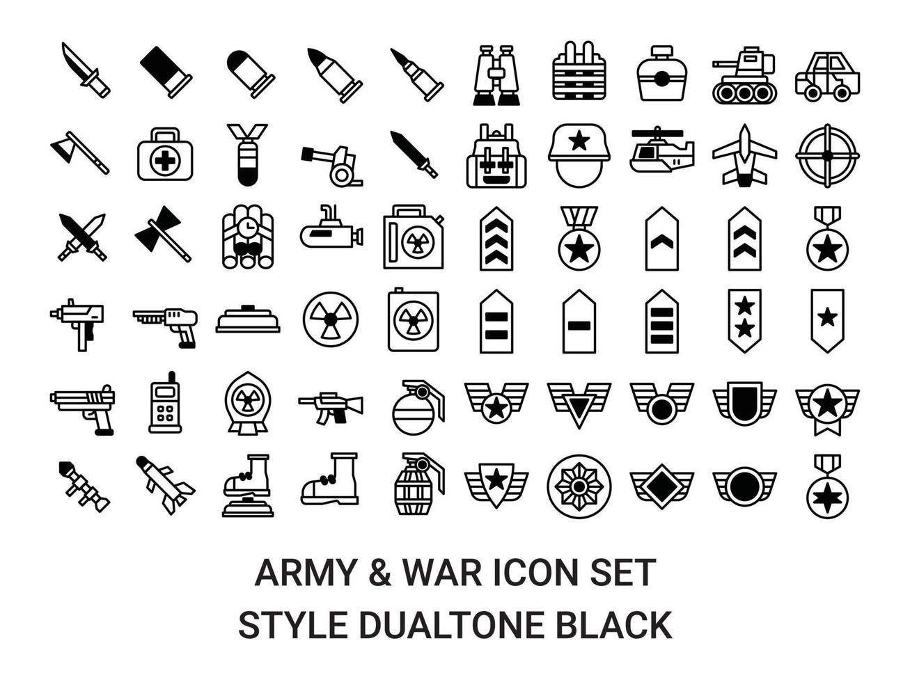 ilustración vector y logotipo icono ejército arma icono perfecto. signo de icono de la colección moderna para el concepto móvil y el diseño de aplicaciones web. bonito diseño perfecto.