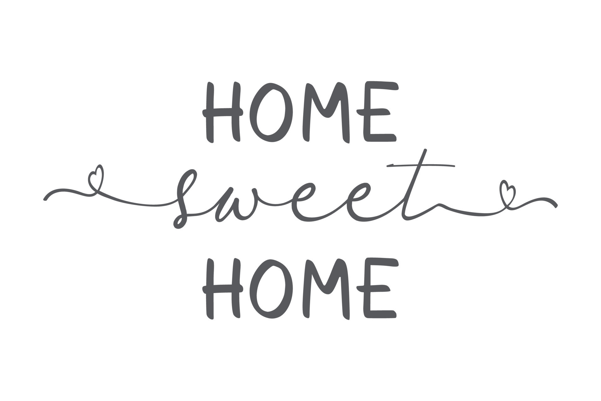 Home quote lettering typography. House typography. Home sweet home quote.  Vector illustration 12574737 Vector Art at Vecteezy