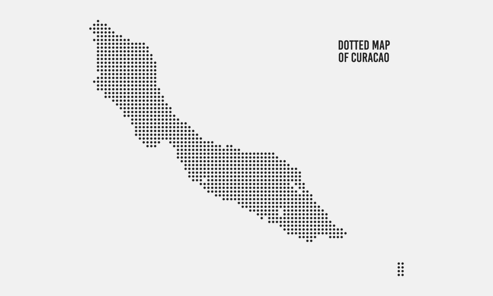 Abstract Dotted Curacao Map vector