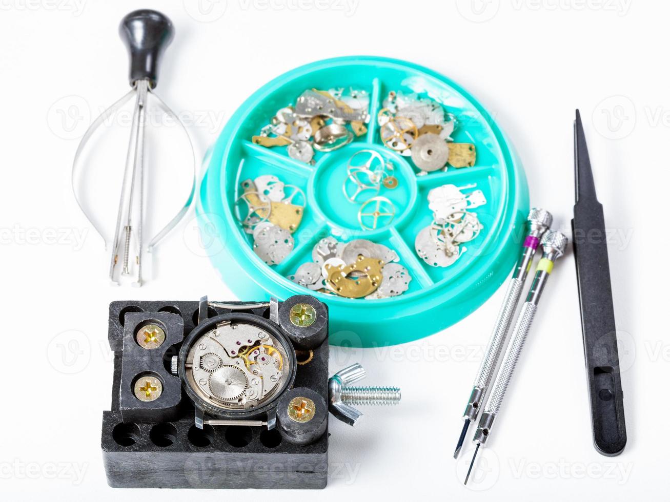 tools and spare parts for repairing watch photo