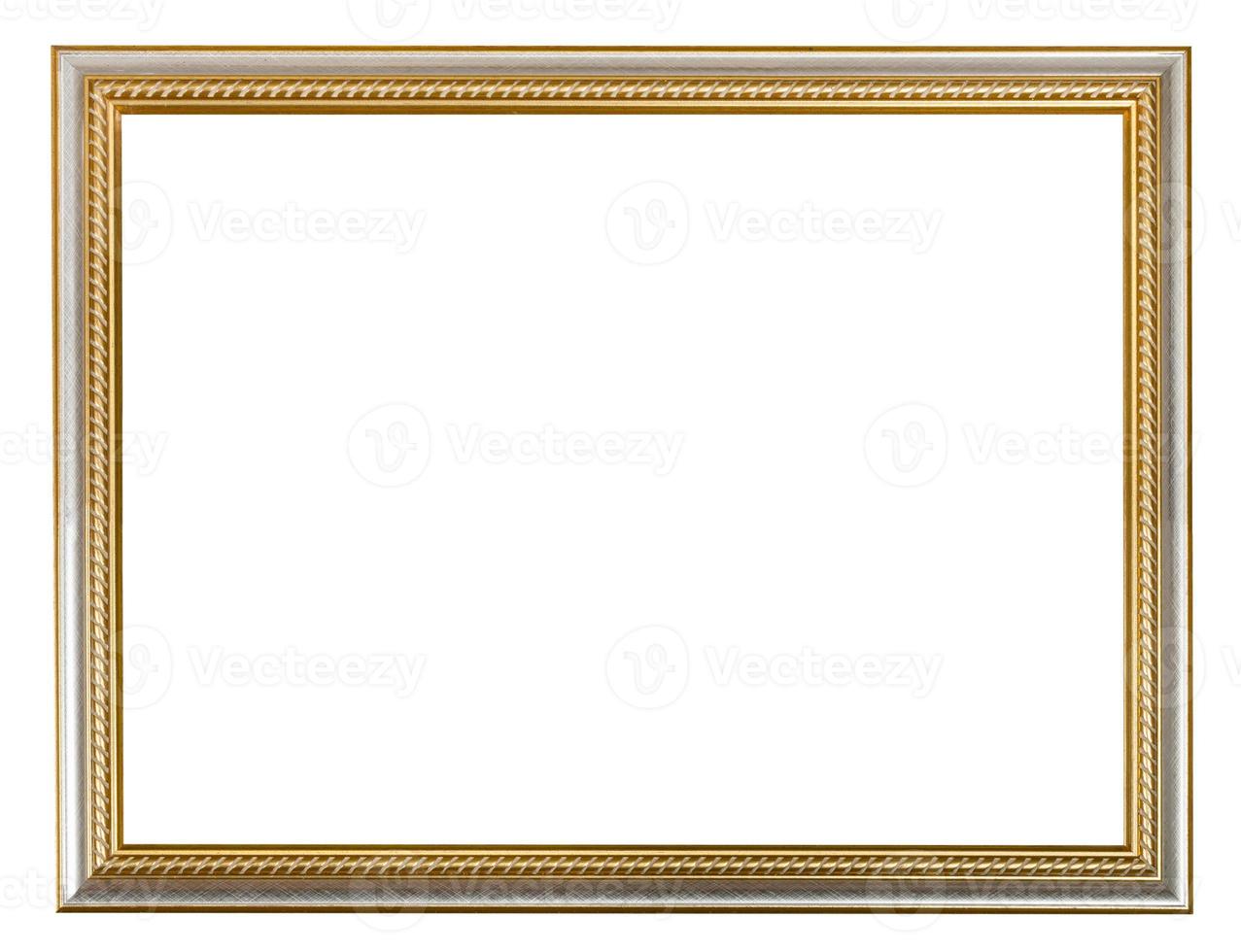 golden carved wooden picture frame photo