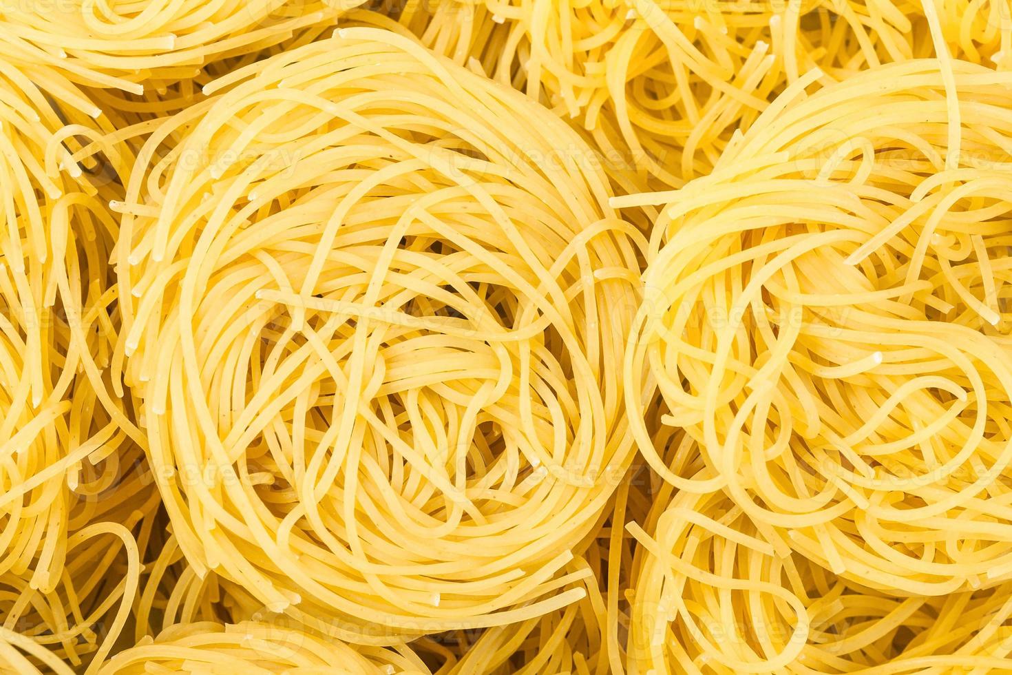 nests of durum wheat semolina pasta fidelini photo