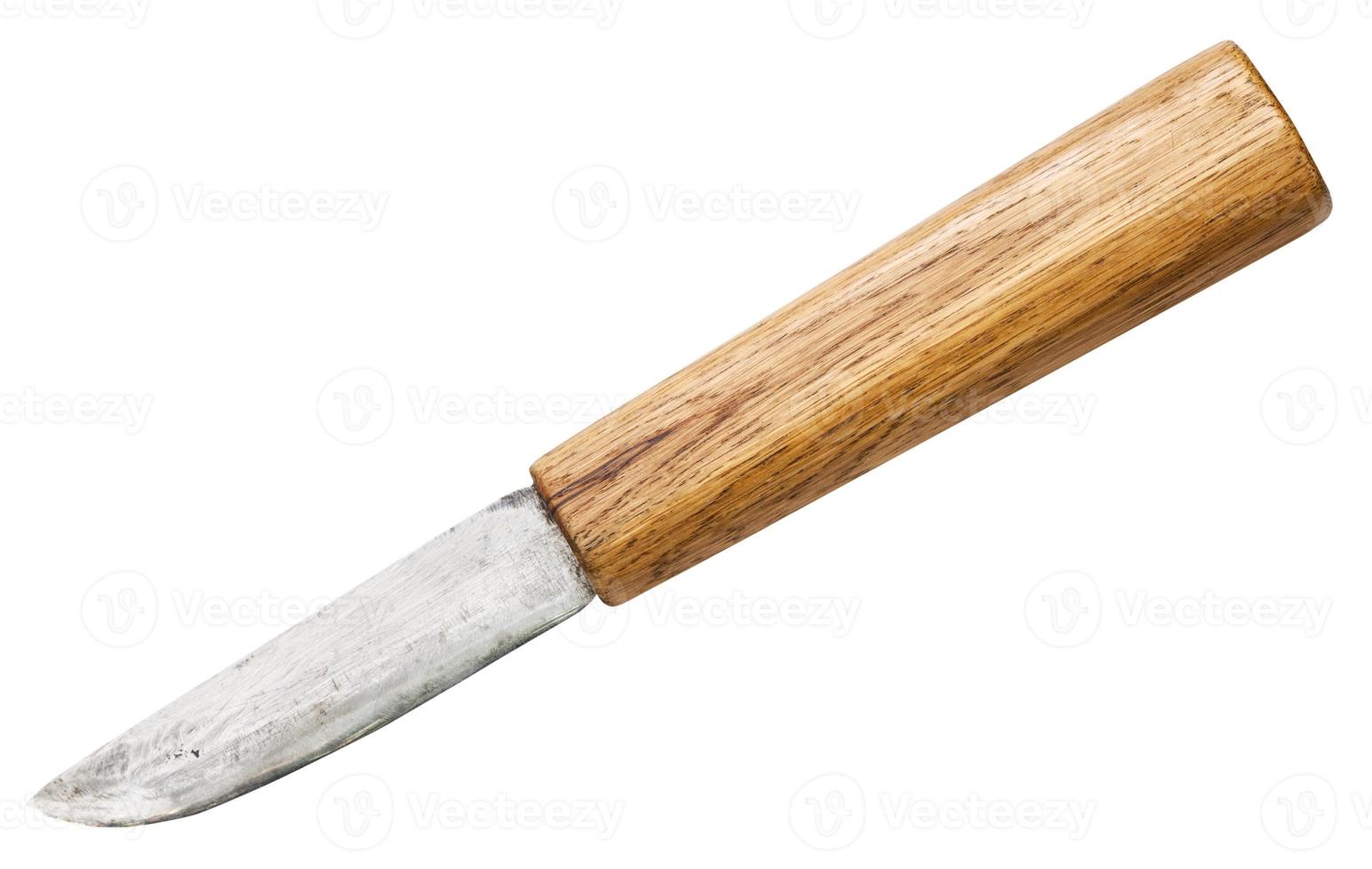 hunting yakut knife with oak tree handle photo