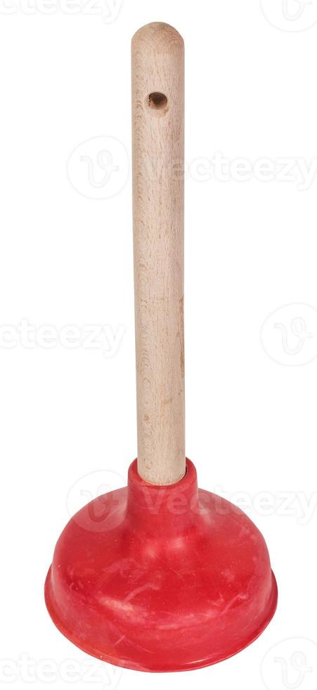 common household plumbing sink plunger isolated photo