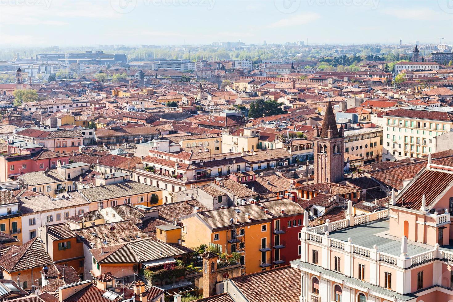 Verona city skyline in spring photo